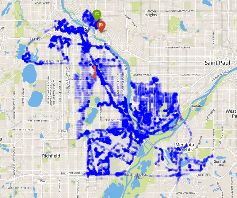 HTML5 pathfinding visualization using OpenStreetMap data